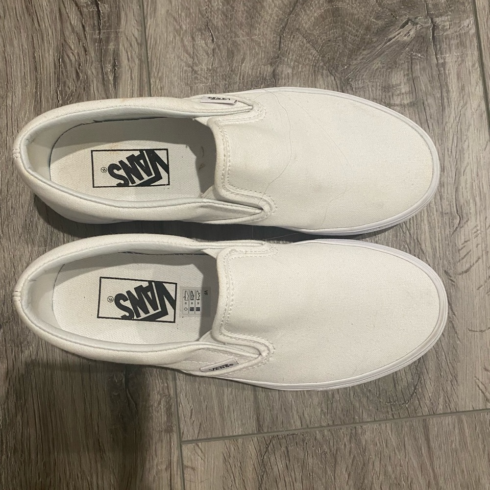 Vans Slip Ons True White